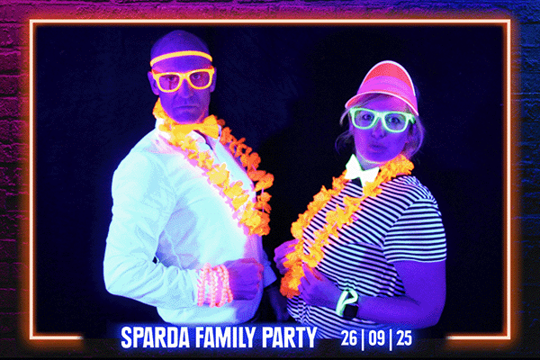 GIF-Funktion in der Schwarzlicht Fotobox